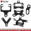 (Only bracket Y) 1X Universal Bracket Motorcycle Scooter Instrument Bracket Odometer Tachometer Speedometer Mouting Brackets 3