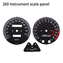 (5 scale panel 260KM) CVK Instrument Speedometer Cover Gauges Platel Meter Odometer Tachometer Shell For KAWASAKI BALIUS ZRX400