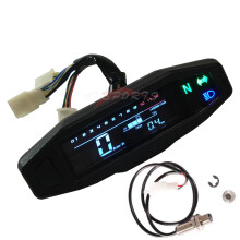 (With sensor) New motorcycle LCD speedometer digital odemeter electric injection and carburetor meter for Russian