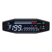 (without sensor) Universal Motorcycle Speedometer LCD Display Digital Meter Tachometer Dashboard Instrument Panel Meter