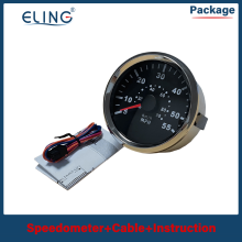 (55-90-BS) Speedometer Boat Speed Gauge Marine Pressure Pitot Tube Pressure Signals 35 MPH 55 MPH 65 MPH 12V 24V