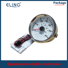 (65-100-WS) Speedometer Boat Speed Gauge Marine Pressure Pitot Tube Pressure Signals 35 MPH 55 MPH 65 MPH 12V 24V