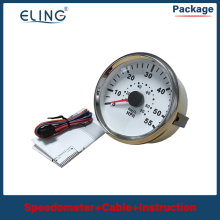 (55-90-WS) Speedometer Boat Speed Gauge Marine Pressure Pitot Tube Pressure Signals 35 MPH 55 MPH 65 MPH 12V 24V