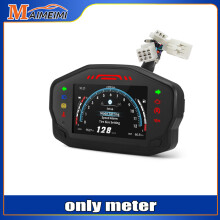 (only meter) 12V Universal Motorcycle LCD Digital Speedometer TFT Screen Motorcycle Odometer Gauge Tachometer For