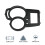 (Black) Motorcycle Cockpit Speedometer Tachometer Protective Cover Instrument Cluster Sunvisor Shell Guard For 5