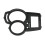 (Black) Motorcycle Cockpit Speedometer Tachometer Protective Cover Instrument Cluster Sunvisor Shell Guard For 1