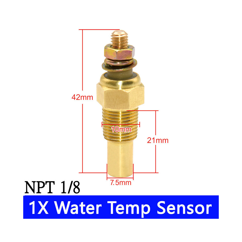 (Water Temp Senspr) 85Mm Gps Speedometer Odometer Gauge With Tachometer /Fuel/Water Temp/Oil Pressure/Voltage Lcd Digital 9008532328761