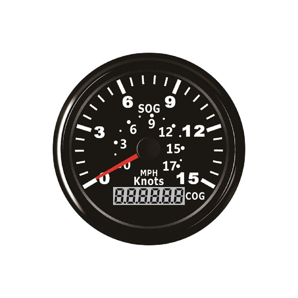 (15Knots BN) New Waterproof 85mm GPS Speedometer Marine Speed Gauge 15 Knots 35 Knots 70 Knots for Car Boat Yacht-image-OPC-PGJQP25-NEW