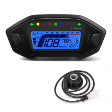 (With Turbo sensor) Universal Tachometer for All Motorcycle 12V Speedometer 7-Colors Backlight Digital Electric Motor Meters