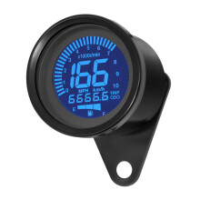 (meter) Motorcycle Digital Speedometer Retro LCD Odometer Fuel Meter Universal LED LCD Tachometer Indicator