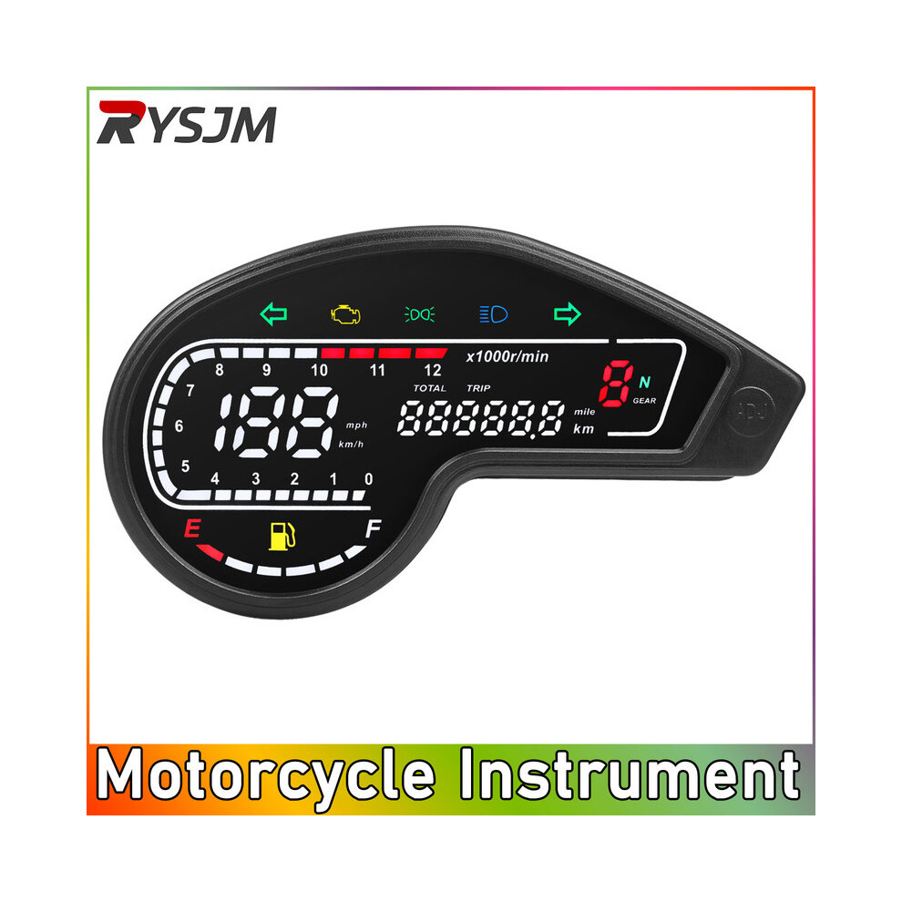 Motorcycle Speedometer For Honda Nxr150 Nxr125 Bros 2003-2014 Crv Digital Led Odometer Tachometer With 9008532324992