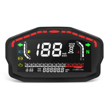 (Without Sensor) Motorcycle Panel Universal Speedometer Digital rpm Tachometer Water Temp Fuel Gauge ABS Alarm Speedometer