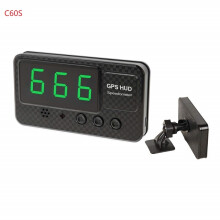 (C60S GPS Speedometer) Car Universal GPS Head Up Display Speedometer Odometer Digital Speed Display MPH Over Speed Alarm Clock