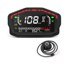 (With Turbine Sensor) Motorcycle Panel Universal Speedometer Digital rpm Tachometer Water Temp Fuel Gauge ABS Alarm Speedometer