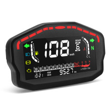 (only gauge) 2,4 Cylinders Universal Speedometer Motorcycle LCD Digital Odometer Fuel Meter Display Dashboard Speedometer