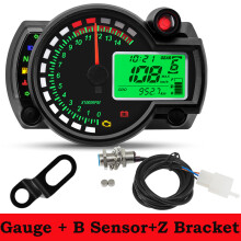 (GaugeXBSensorXZ) Universal Moto Dashboard LCD Digital Motorcycle Odometer Speedometer Meter Instrument Adjustable 0-