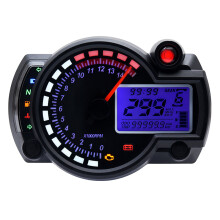 (Speedometer only) New RX2N LCD Digital Odometer Speedometer Instrument Universal For Motorcycle 299KM/H 7Colors Speed