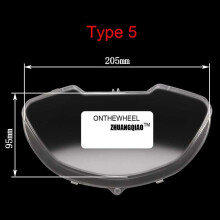(Type 05) Motorcycle Speedometer Tachometer Dashboard Instrument Glass Plastic Lens Cover For Scooter Moped ATV