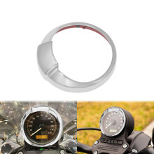 (4inch Trim Ring) Motorcycle Chrome 4'' Speedometer Bezel Covers Trim Ring Visor For Harley Dyna Fat Bob FXDF Touring