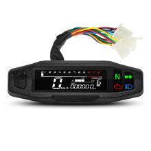 (only gauge no holder) Waterproof Speedometer Motorcycle Universal LED Digital Dashboard Km/h MPH Odometer Meter Motor Gauge