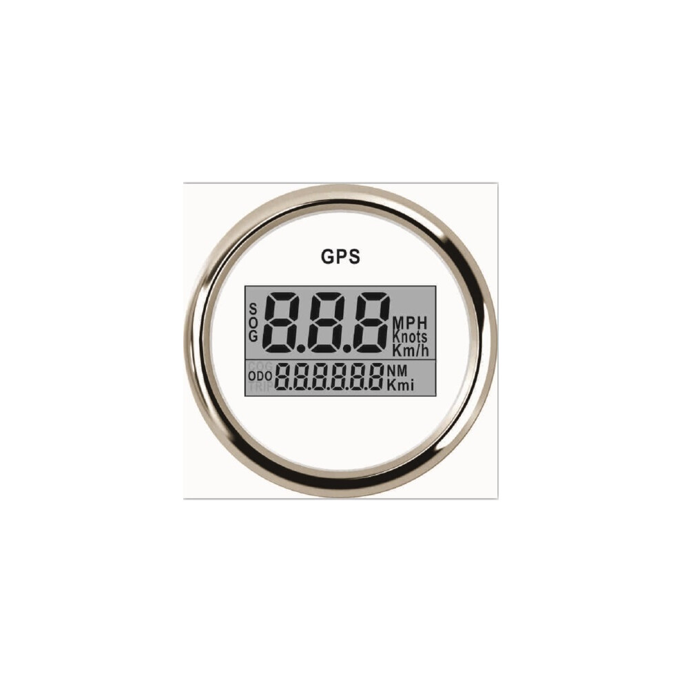 (Ws) 52Mm Universal Gps Speedometer 0-999 Km/H 12V 24V With Backlight For Car Motorcycle Truck Boat Yacht Red 9008532326088