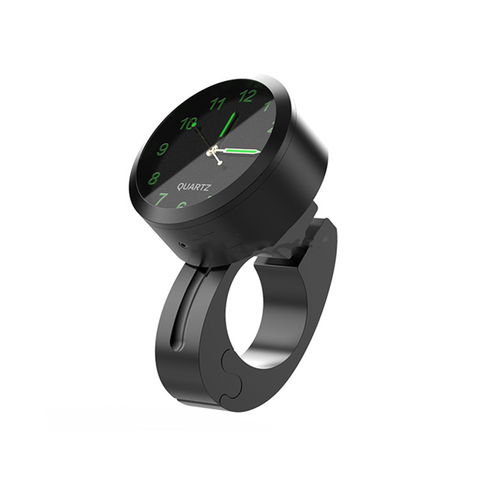 (black) Motorcycle Handlebar Clock Durable Stainless Steel Refit Night Vision Waterproof Shockproof Buckle Watch-image-OPC-PGJQNSF-NEW