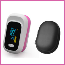 (YK80C red case) JYHealth Digital finger pulse oximeter OLED medical pulsioximetro SPO2 PR PI health alarm Fingertip