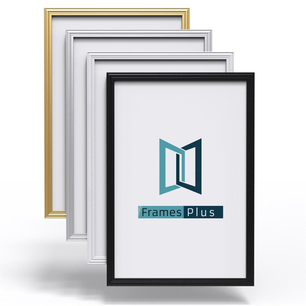 (18"x14" (45.7 x 35.6cm), Gold) A1 A2 A3 A4 Photo Picture Poster Frame Square Large Size Black White Silver Gold