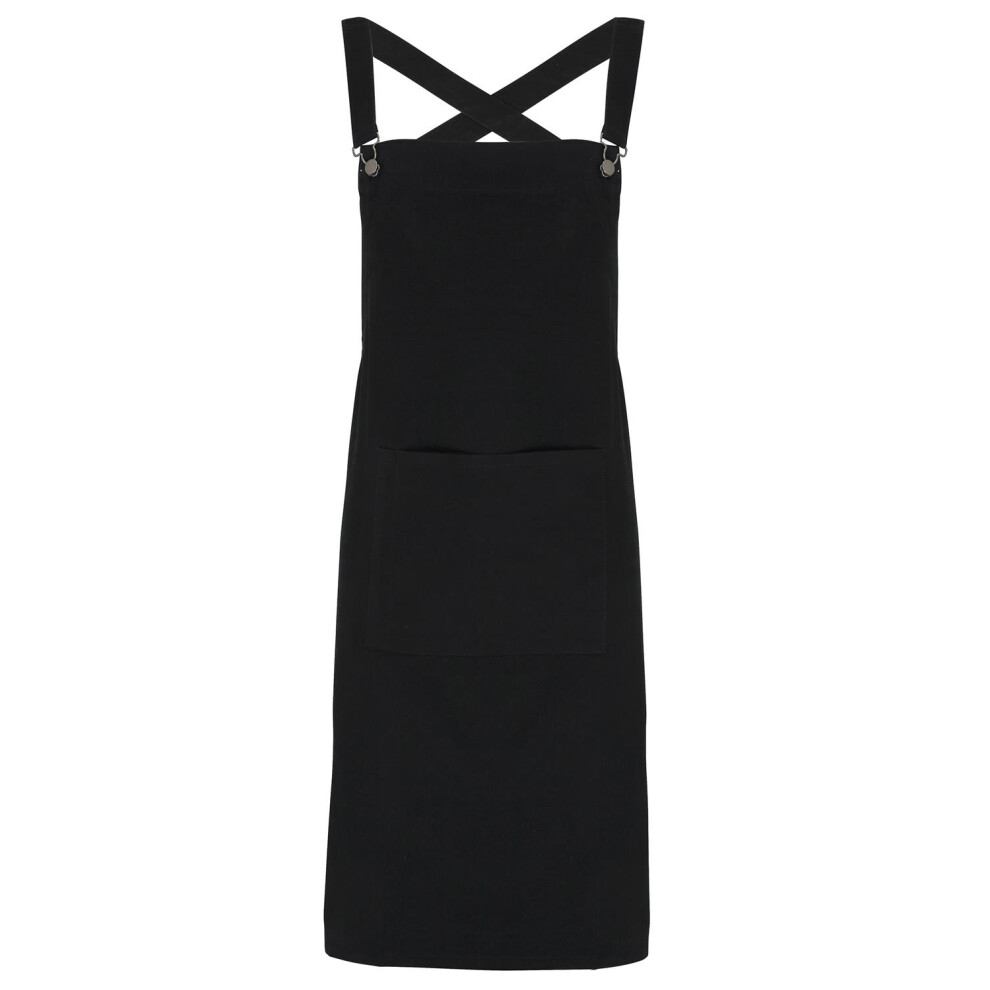 (One Size, Black) Premier Barista Cross Back Full Apron