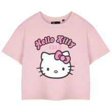 Hello Kitty Womens/Ladies Club Short-Sleeved Crop T-Shirt