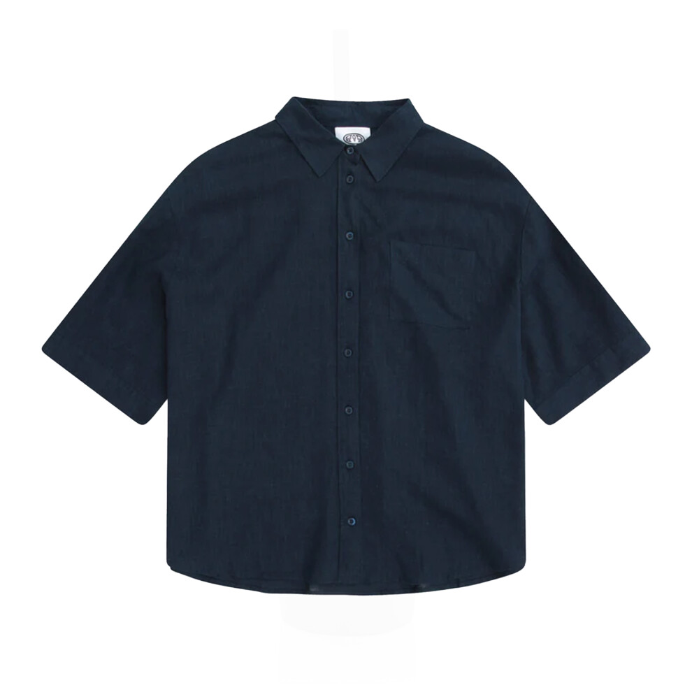 (6 UK, Navy) Animal Womens/Ladies Nova Linen Shirt