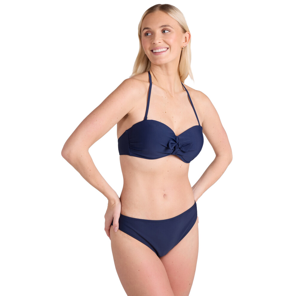 (20 UK, Dark Blue) Animal Womens/Ladies Docks Plain Bikini Top