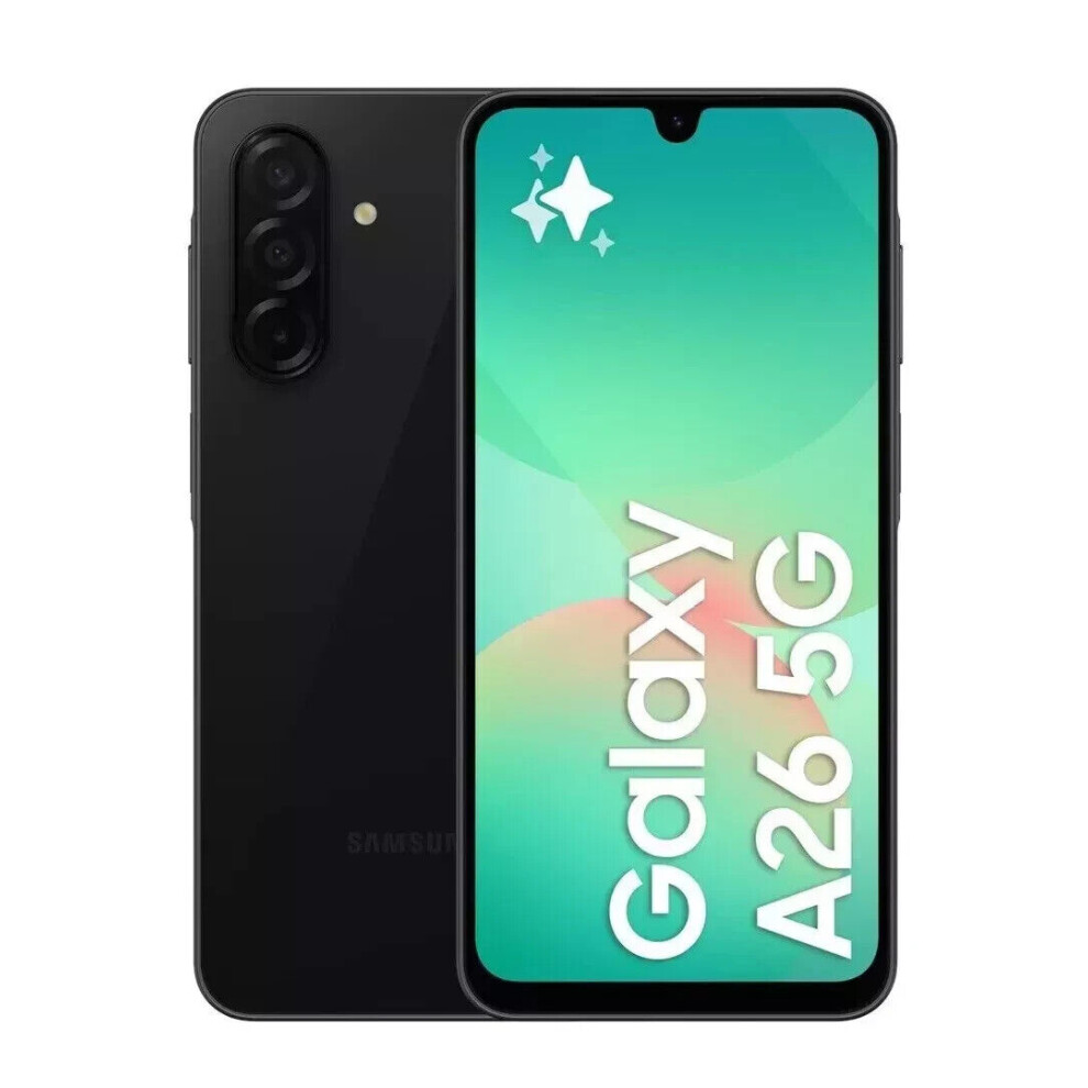 Galaxy Samsung A26 5G 128GB/6GB 6.7''Unlocked Android SmartPhone Black