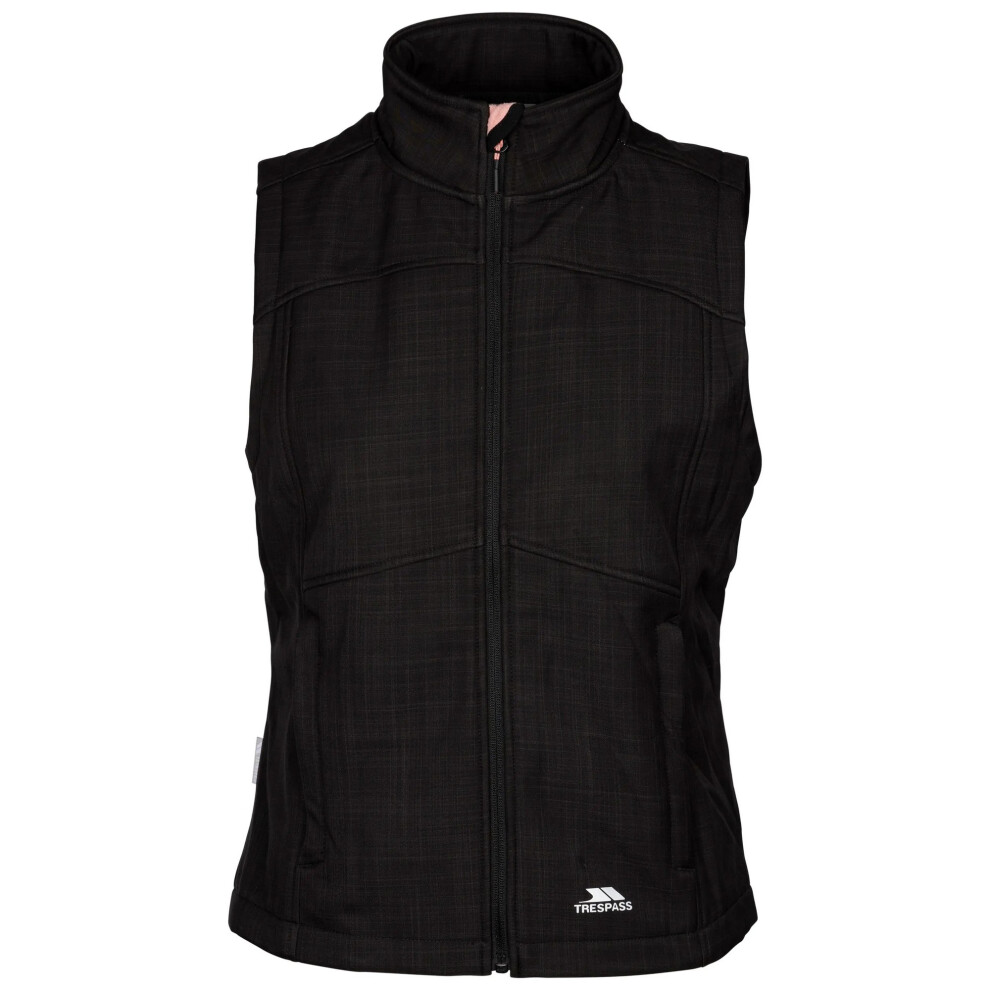 (M, Black Marl) Trespass Womens/Ladies Mereb TP50 Softshell Lightweight Gilet