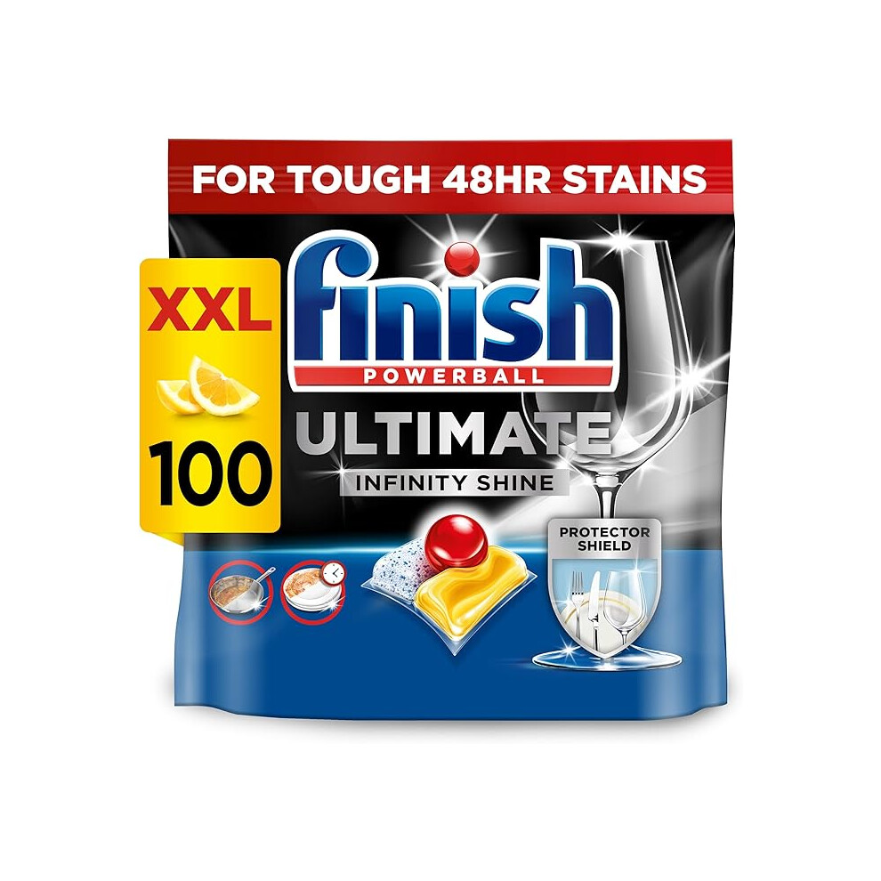Finish Ultimate Infinity Shine Dishwasher 100 Tablets Bulk