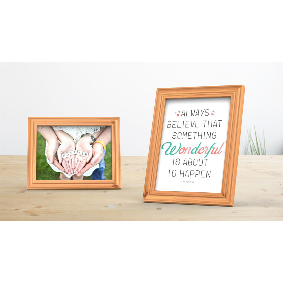 (Pine, 8"x6" (20.3 x 15.2cm)) Devon Range Pine Photo Picture Poster Frames-image-OPC-PGJR7PN-NEW