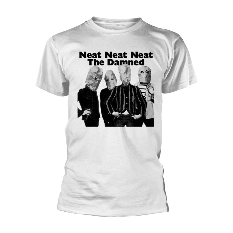 The Damned Men's White (Xx-Large) 'Neat Neat Neat' (White) T-Shirt