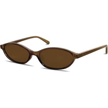 Vintage Oval Sunglasses Women Chic Cat Eye 90s Sunnies Lightweight Narrow Tint Fashion UV Protection Sunglasses