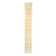 (1700x294mm(66.93"x11.57")) Open Louvre Door, Natural Pine Wood Door 21 mm, Wardrobe, Kitchens Doors H: 1700 mm (66.93")