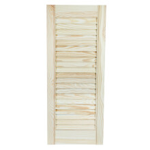 (1406x594mm(55.35"x23.39")) Open Louvre Door,  Natural Pine Wood Door 21 mm, Wardrobe, Kitchens Doors H: 1406 mm (55.35")
