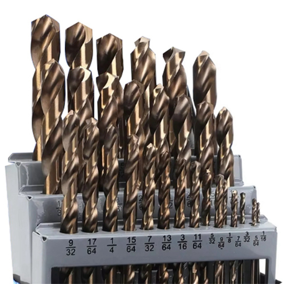 Cobalt Drill Bits Set M35 High Speed Steel Twist Jobber (29Pcs) 4851765052409