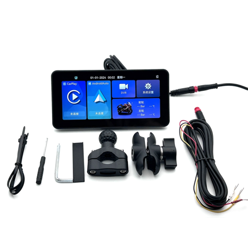 Οθόνη αφής 6,25 ιντσών Mototorcycle Wireless for Carplay GPS Navigator
