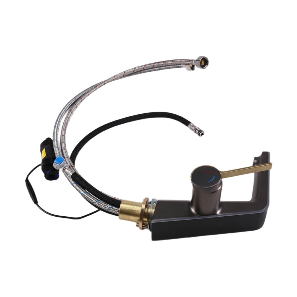 Robinet de lavabo à lumière LED pour lavabo de salle de bain