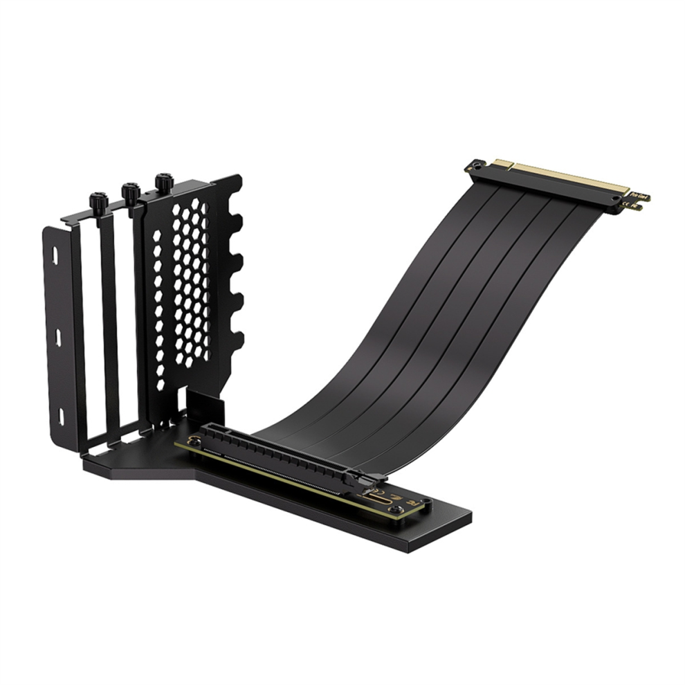 L-Z3 Gpu Vertical Mounting Bracket, Pcie 4.0 X16 Riser Cable, Black 4851765054847