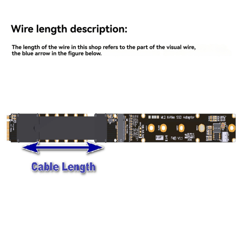 M.2 NVMe Key M SSD Extension Cable 25cm 1