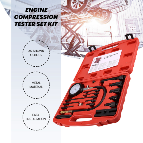 TU-15B Pressure Gauge Engine Compression Tester Set Kit 2
