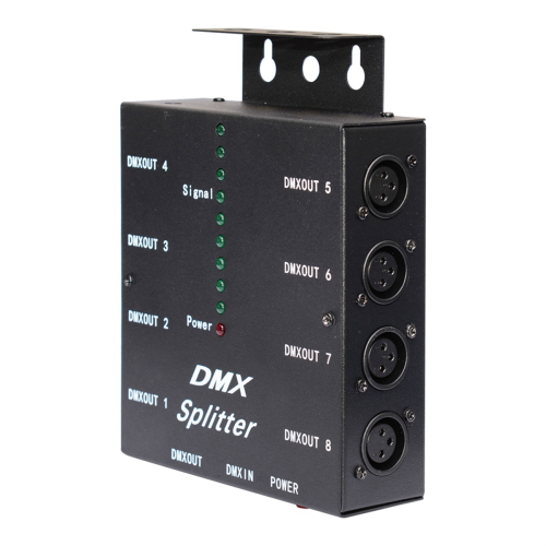 DMX512 Spillter 8 θυρών Κανάλια μεμονωμένα 3 Pin Optical EU Plug 2