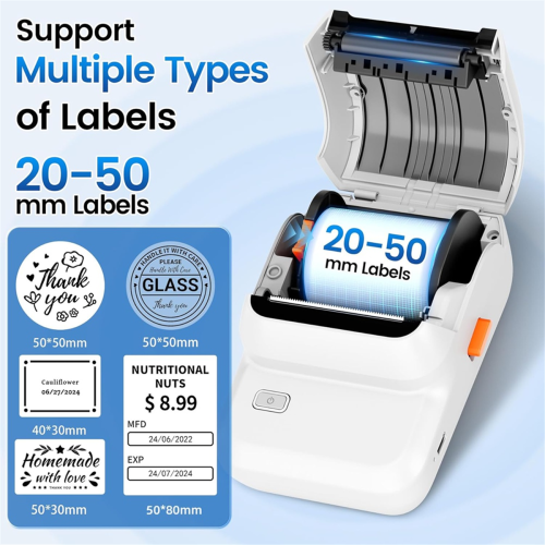 Bluetooth Label Maker,Inkless Portable Label Maker for Address,B 2