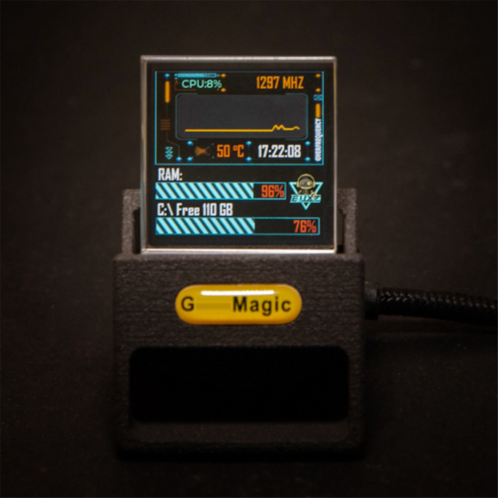 Monitor De Cotizaciones De Acciones De Bitcoin, Reloj Digital MeteorolóGico, Color Negro-image