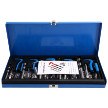 Kit de reparación de roscas SAE de 131 piezas, kit de brocas HSS estándar